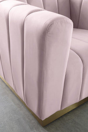 Francis Chair In Pink Velvet