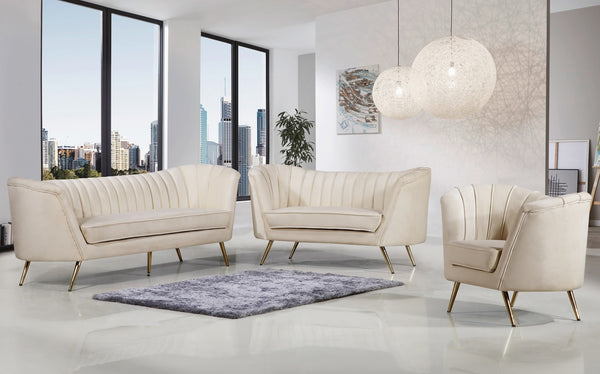 Josefina Sofa In Cream Velvet