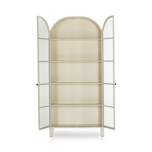 Breya Cabinet In Cream Powder Coat