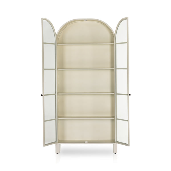 Breya Cabinet In Cream Powder Coat