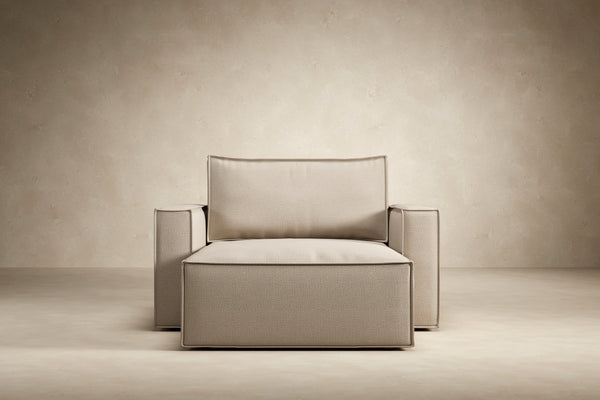 NEWILLA LOUNGER CHAIR W/STANDARD ARM RESTS, 39"X61"