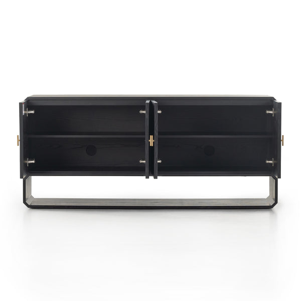 Caspian Sideboard In Black Ash Veneer