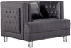 Rudolph Chair In Grey Velvet