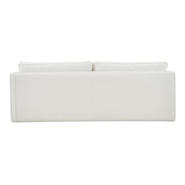Phoebe Ivory Sofa with Tapered Arms & Feather Seat