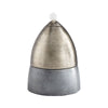 Large Chestnut Candleholder In Antique Nickel