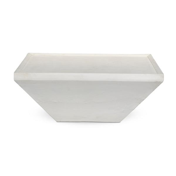 Drake Outdoor Coffee Table - Matte White Cast Aluminum