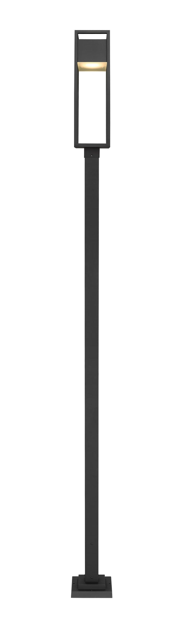 Barwick 1 Light Outdoor Post Mounted Fixture in Black Finish