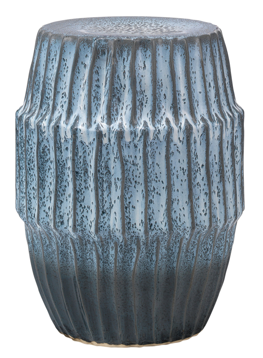 Algae Ceramic Indoor/Outdoor Side Table, Blue