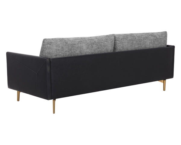 ASHI SOFA - NASH ZEBRA / COAL BLACK