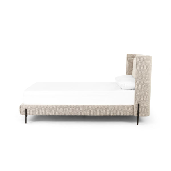 Dobson Bed In Perin Oatmeal In King