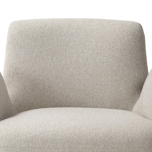 Reed Swivel Chair In Crete Pebble
