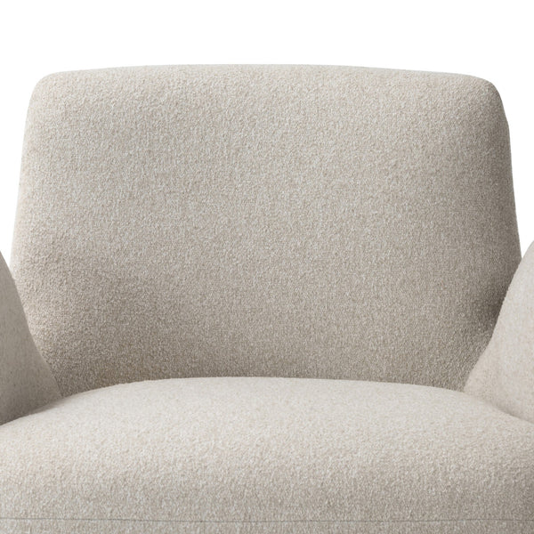 Reed Swivel Chair In Crete Pebble