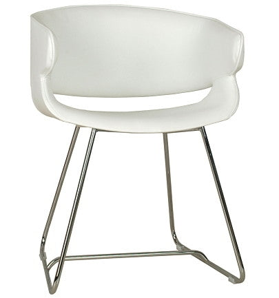 platt chair in cream leather