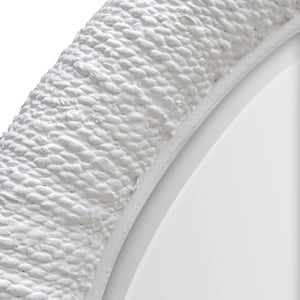 Mariner White Round Mirror