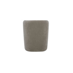 Sandy Rolling Dining Chair with Casters in Taupe