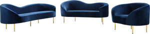 Bradford Chair In Navy Velvet