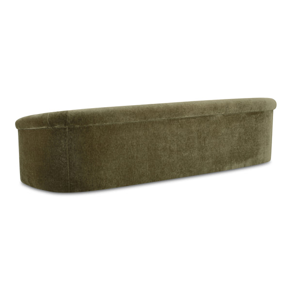 Moe's Thora Sofa Dark Green Velvet