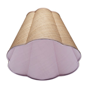 Scalloped Raffia Lamp Shade, Large