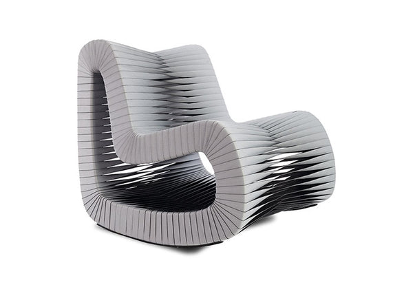 Seat Belt Rocking Chair, Gray