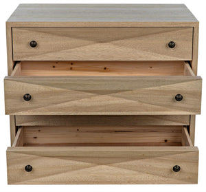 Diamond Chest in Washed Walnut Finish