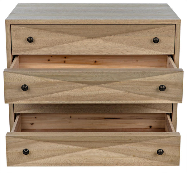 Diamond Chest in Washed Walnut Finish