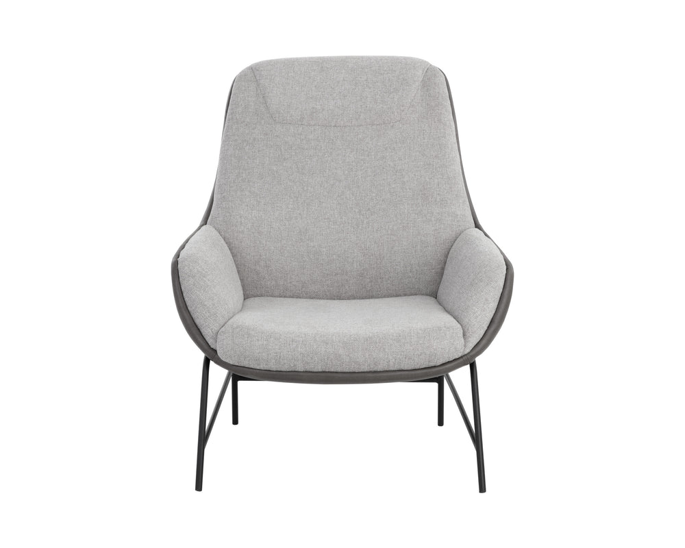 LUCIER LOUNGE CHAIR - BELFAST HEATHER GREY / BRAVO ASH