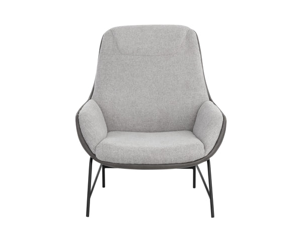 LUCIER LOUNGE CHAIR - BELFAST HEATHER GREY / BRAVO ASH