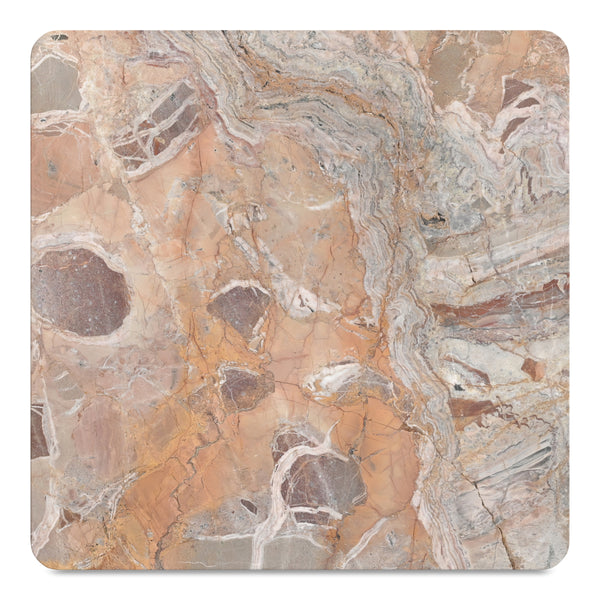 Segment Coffee Table in Orange Levante Marble