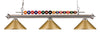 Shark 3 Light Billiard Light in Brushed Nickel Finish