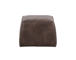 Aspen Ottoman - Havana Dark Brown