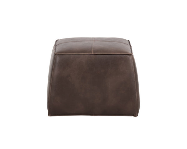 Aspen Ottoman - Havana Dark Brown