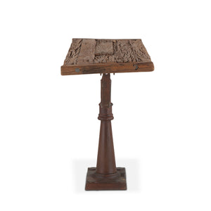 Industrial Loft 58-Inch Reclaimed Teak Wood Console Table with Raw Finish