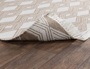 Indoor/Outdoor Banning Rug Sand 8'x10' by Classic Home