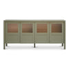 Moe's Hannah Sideboard in Green with Glass Panels