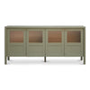 Moe's Hannah Sideboard in Green with Glass Panels