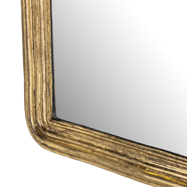 Vintage Louis Mirror In Antiqued Gold Leaf