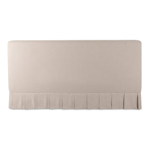 Moe's Maren King Bed Beige Upholstered with Pleat Base