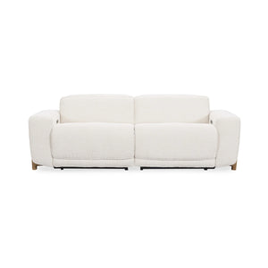 Darrow Upholstered Power Recliner Sofa with USB Ports - Ivory