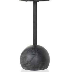 Viola Accent Table In Black Marble