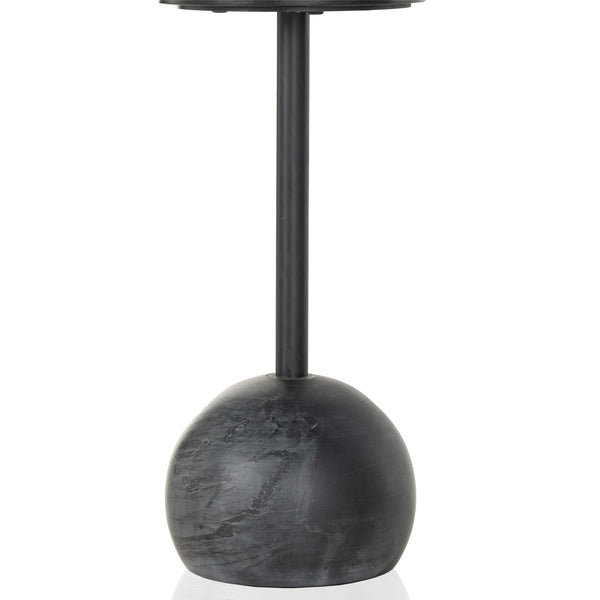 Viola Accent Table In Black Marble