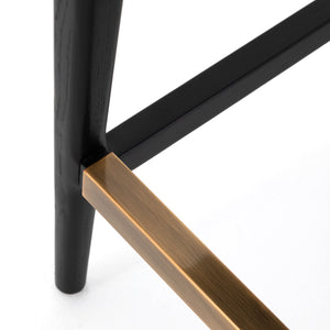 Britt Stool In Brushed Ebony In Counter