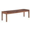 Moe's Rohe Bench in Walnut Brown Solid Wood