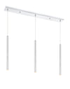 Forest 3 Light Island/Billiard in Chrome Finish