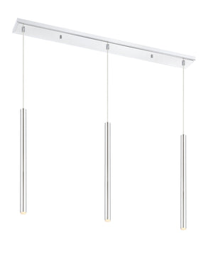 Forest 3 Light Island/Billiard in Chrome Finish