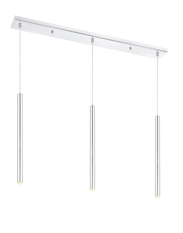 Forest 3 Light Island/Billiard in Chrome Finish