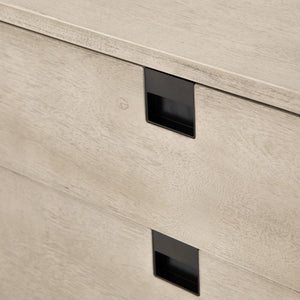 Carly 2 Drawer Nightstand In Grey Wash