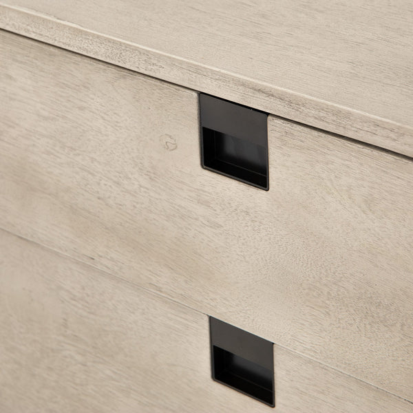 Carly 2 Drawer Nightstand In Grey Wash