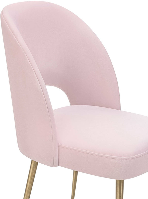 Swell Blush Velvet Chair