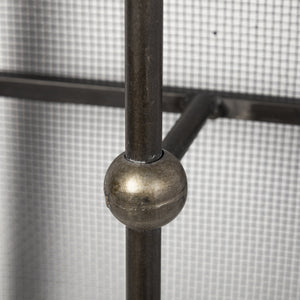 Newcomb 7x53.5 Gold/Black Metal Meshed Rectangular Wall Sconce