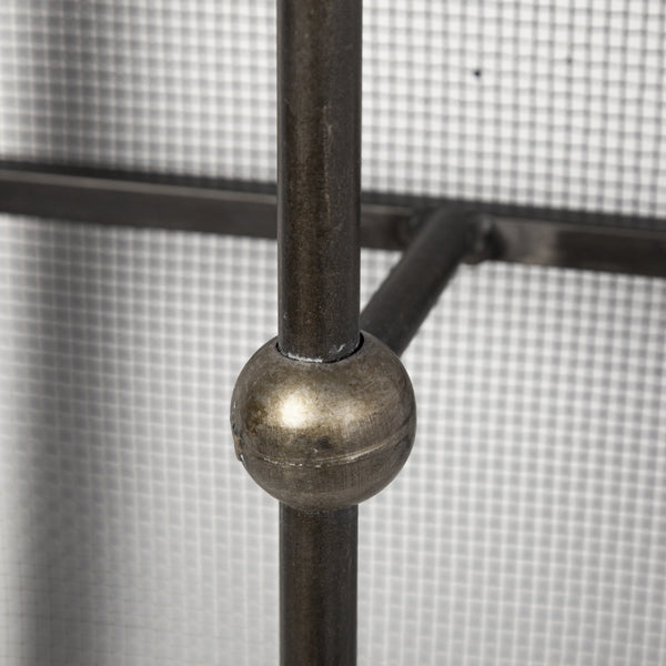 Newcomb 7x53.5 Gold/Black Metal Meshed Rectangular Wall Sconce